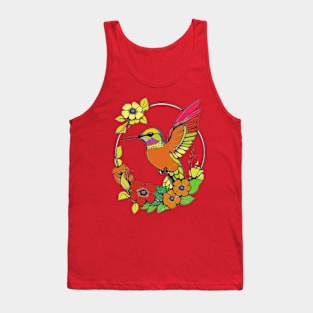 humming bird happy mood Tank Top